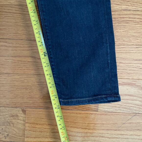 Express Super Skinny Mid Rise Jeans Womens 10R Dark Wash Stretch Denim Casual - Picture 10 of 11